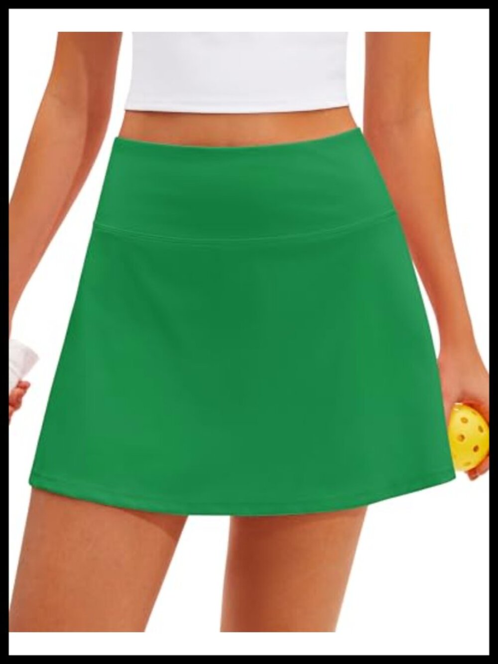 Women's A-Line Tennis Skort with Built-in Shorts & Pockets Golf Athletic
